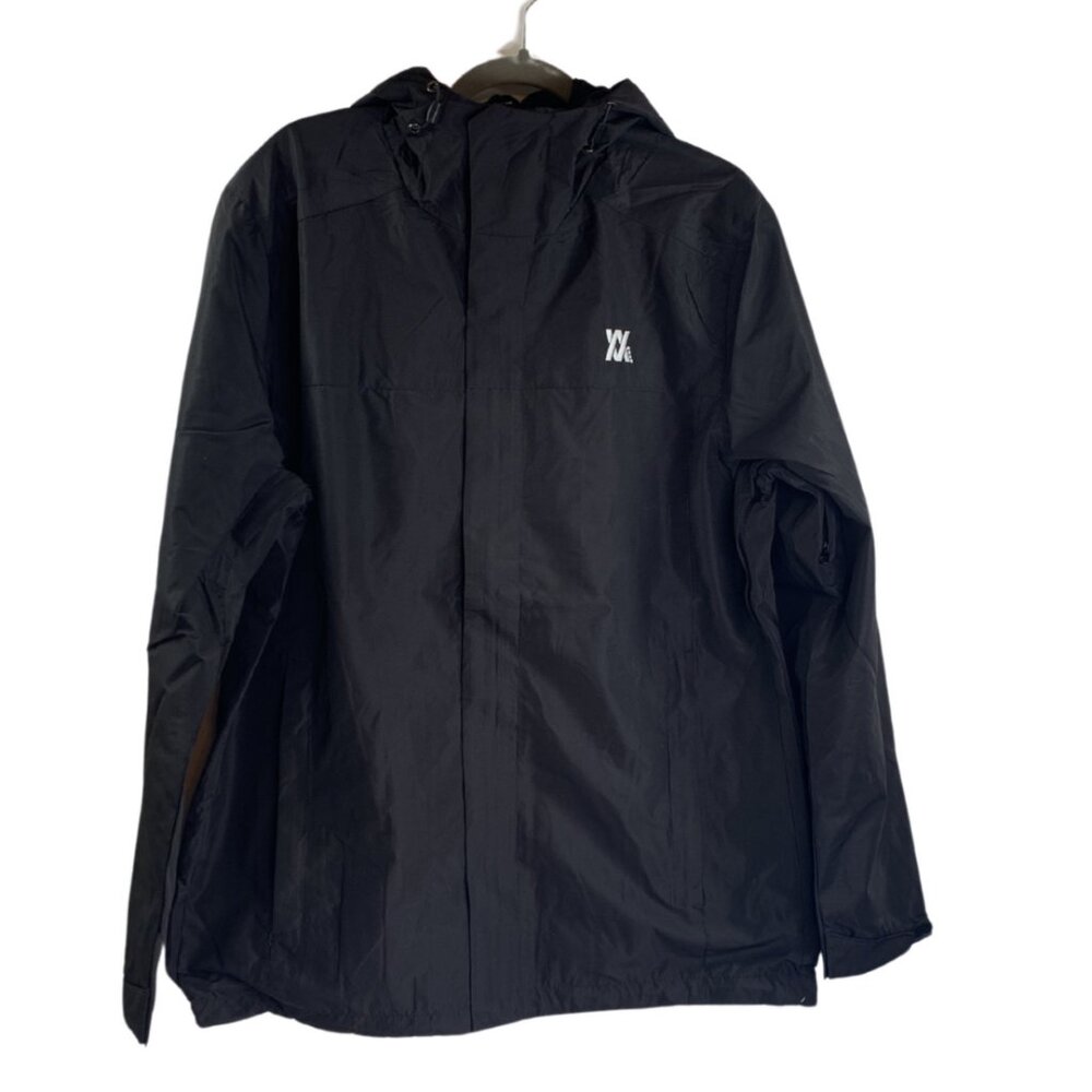 DIXXON Men's Ground Up Custom Hooded Tech Waterproof Jacket Black Size Large NWT